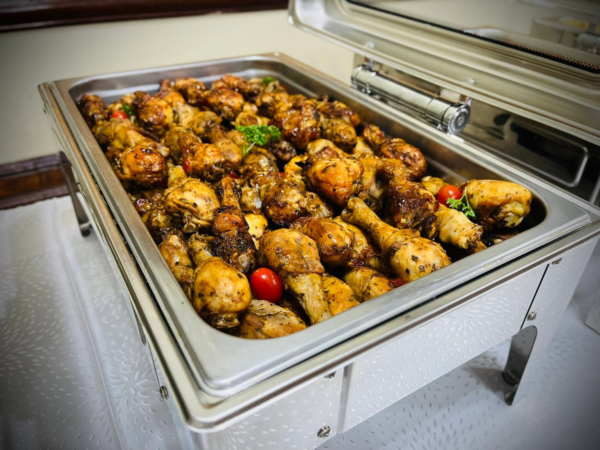 Grilled chicken drumsticks