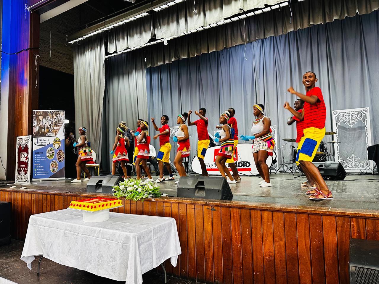 Cultural dance performance at the Radio Highway event